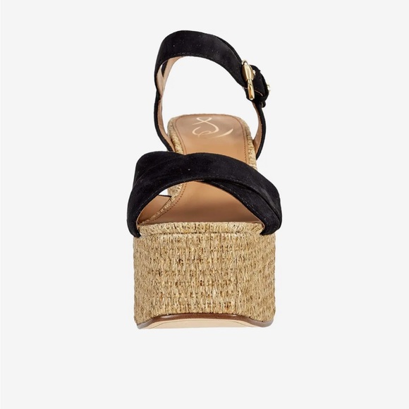 Sam Edelman Trianna 2 Platform sandals in black New with box size 9.5 - Picture 2 of 9